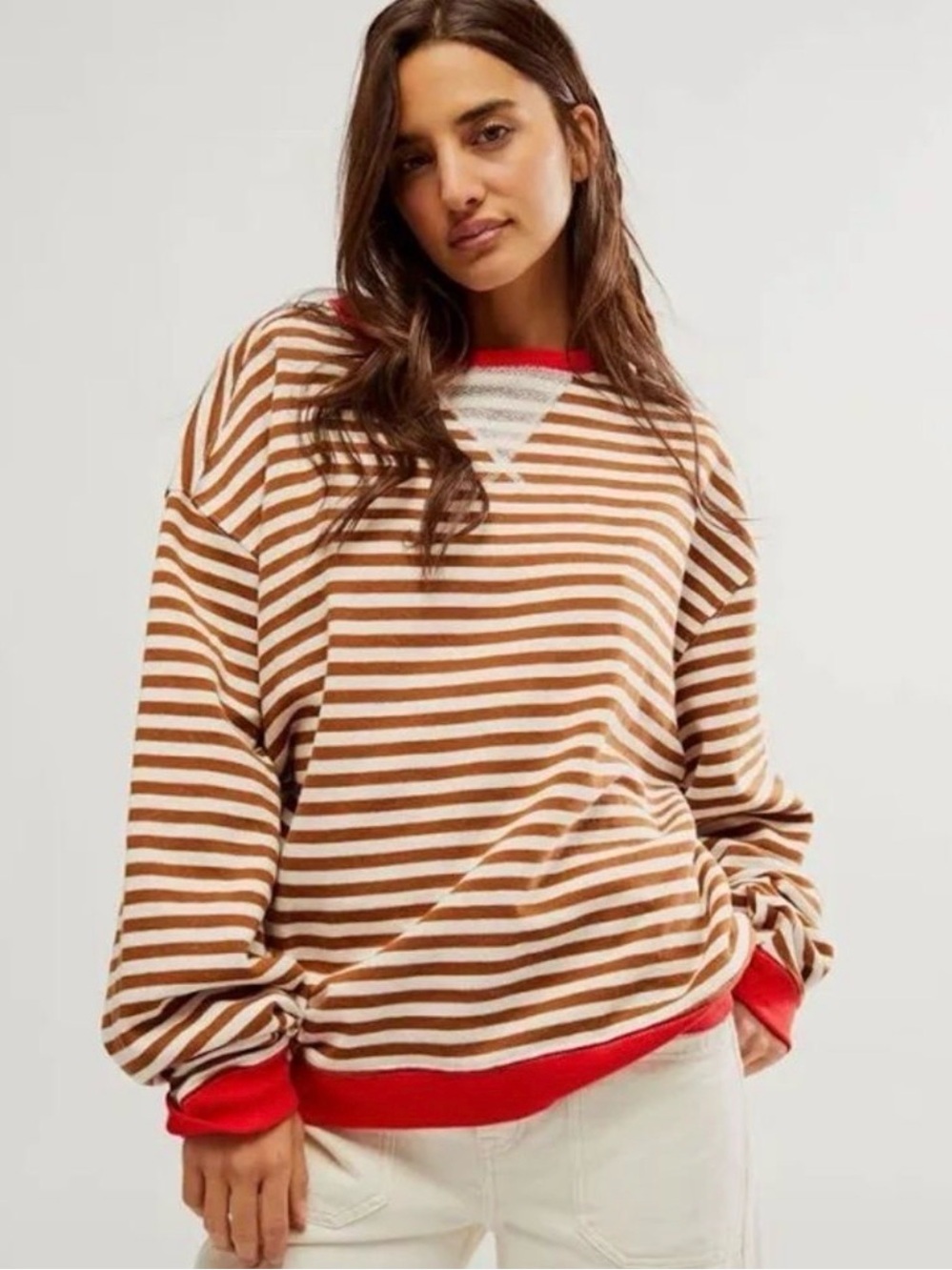 Free People - Oversized Crewneck Coffee Combo
- Large